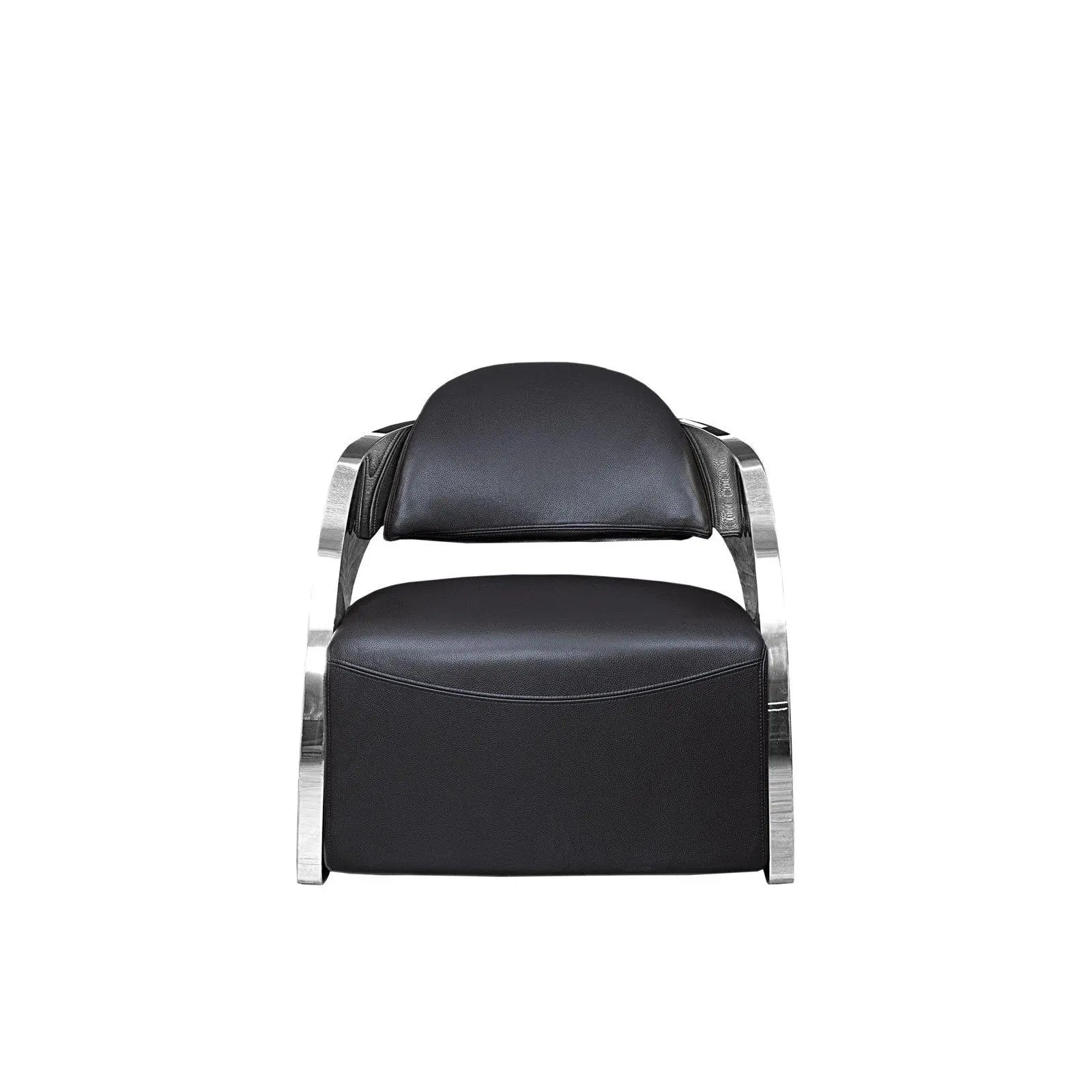 Zetta Silver Black Accent Chair